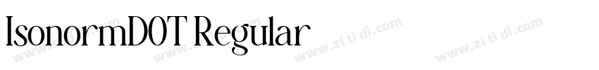 IsonormDOT Regular字体转换
